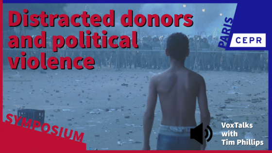 Distracted donors and political violence